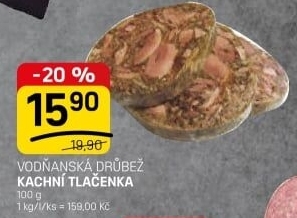 Tlačenka kachní originál česká Vodňanská kachna