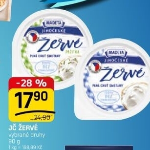 Žervé Jihočeské Madeta