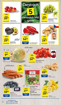 akční leták Tesco 21.1.2026-27.1.2026