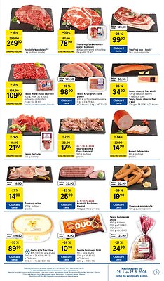 akční leták Tesco 21.1.2026-27.1.2026