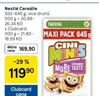 Cereálie Nestlé