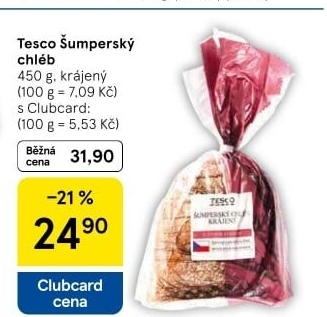 Chléb Šumperský Tesco