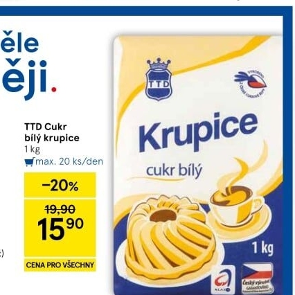 Cukr krupice TTD