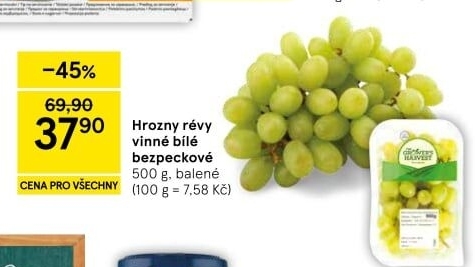 Hrozny bílé bezsemenné The Grower' - Tesco akcniletaky.com
