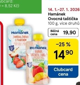 Kapsička ovocná Hamánek