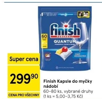 Kapsle do myčky Finish