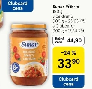 Masozeleninový příkrm Sunar