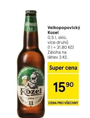 Pivo Velkopopovický Kozel