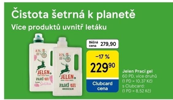 Prací gel Jelen