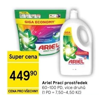 Prací prostředky Ariel