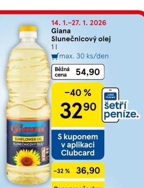 Slunečnicový olej Giana