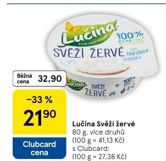Svěží žervé Creamy Lučina