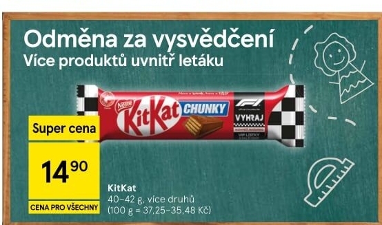 Tyčinka Kit Kat Nestlé