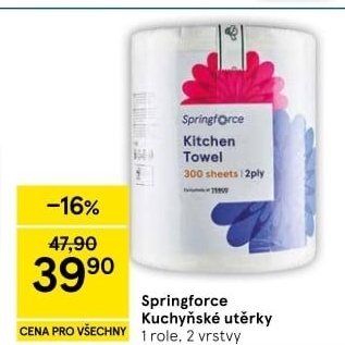 Utěrky kuchyňské 2vrstvé Jumbo Springforce
