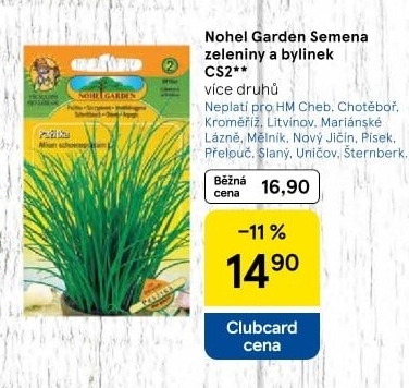 Zahradní osivo Nohel Garden