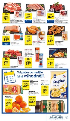 akční leták Tesco 21.1.2026-27.1.2026
