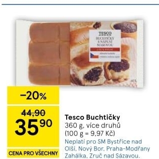 Buchtičky české Tesco