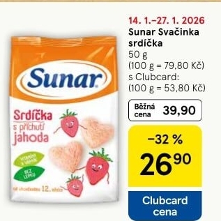 Dětské sušenky Sunar