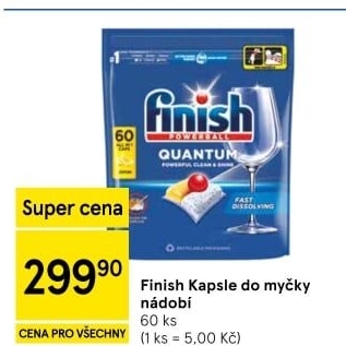 Kapsle do myčky Finish