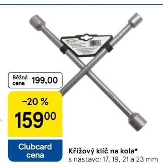 Klíč křížový na kola