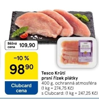 Krůtí prsní řízky Tesco