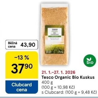 Kuskus Tesco Organic