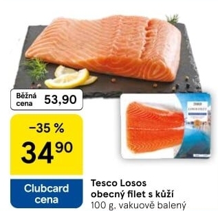 Losos obecný filety Tesco