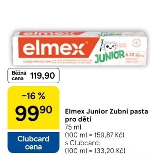 Pasta na zuby Junior Elmex