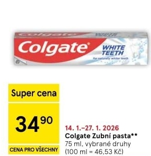 Pasty na zuby Colgate