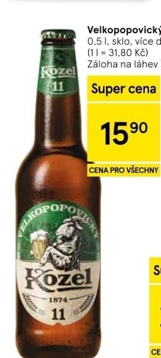 Pivo Velkopopovický Kozel