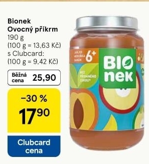 Přesnídávka ovocná Bionek