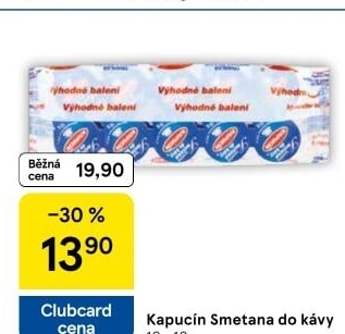 Smetánky do kávy Kapucín