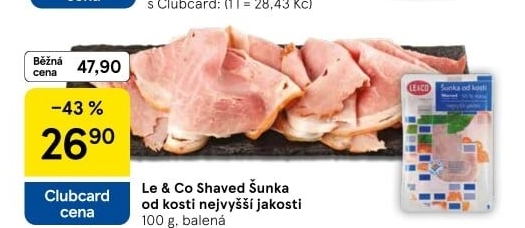 Šunka od kosti nejvyšší jakosti LE&amp