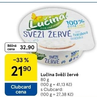 Svěží žervé Creamy Lučina