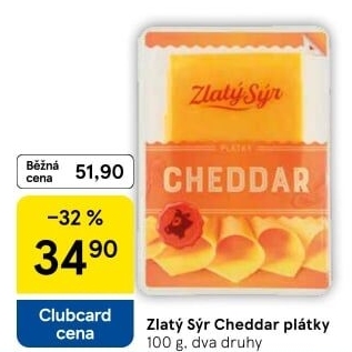 Sýr Cheddar Zlatý sýr