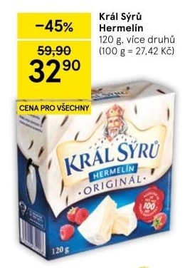 Sýr Hermelín Král sýrů
