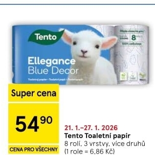 Toaletní papír 3vrstvý Tento