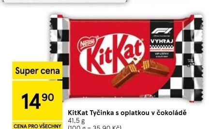 Tyčinka Kit Kat Nestlé