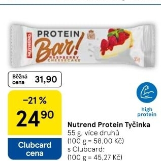 Tyčinka Protein Bar Nutrend