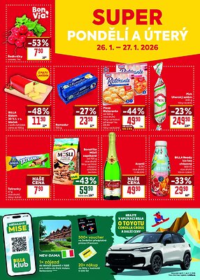 akční leták BILLA 21.1.2026-27.1.2026