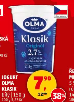 Bílý jogurt Klasik Olma