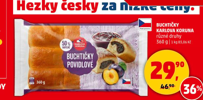 České buchtičky Karlova Koruna