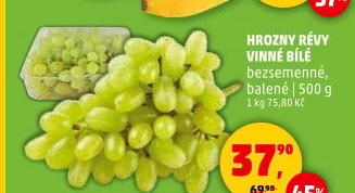 Hrozny bílé bezsemenné