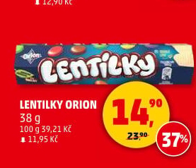 Lentilky Orion