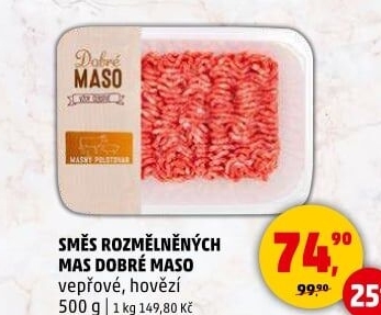 Mělněné masa mix Dobré maso