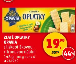 Oplatky Zlaté Opavia