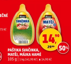 Paštika Svačinka Hamé