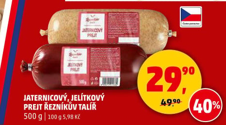 Prejt jitrnicový Řeznický talíř