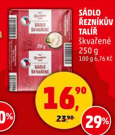 Sádlo škvařené Řezníkův talíř
