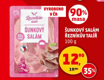 Salám šunkový Řezníkův talíř